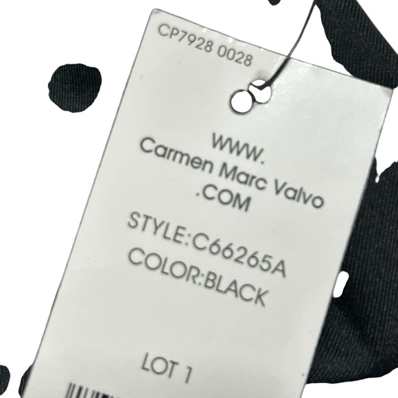 CARMEN MARC VALVO Black One
Shoulder cut out one piece swimsuit size 10 NWT - Picture 7 of 11